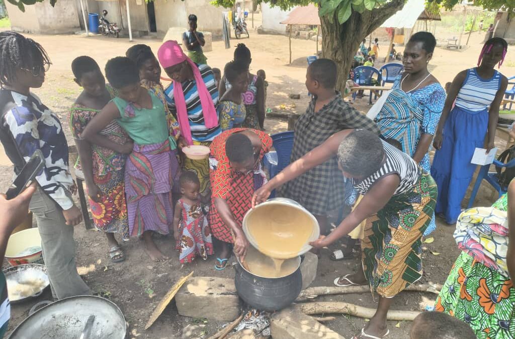 Une formation sur la fabrication de la farine infantile est organisée dans les localités de Kékpé et de Houvé.